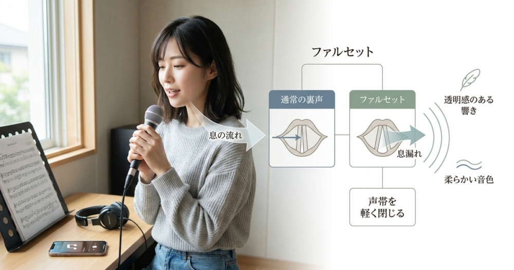 ファルセットとは何か──裏声の中でも「息の乗せ方」で決まる声質