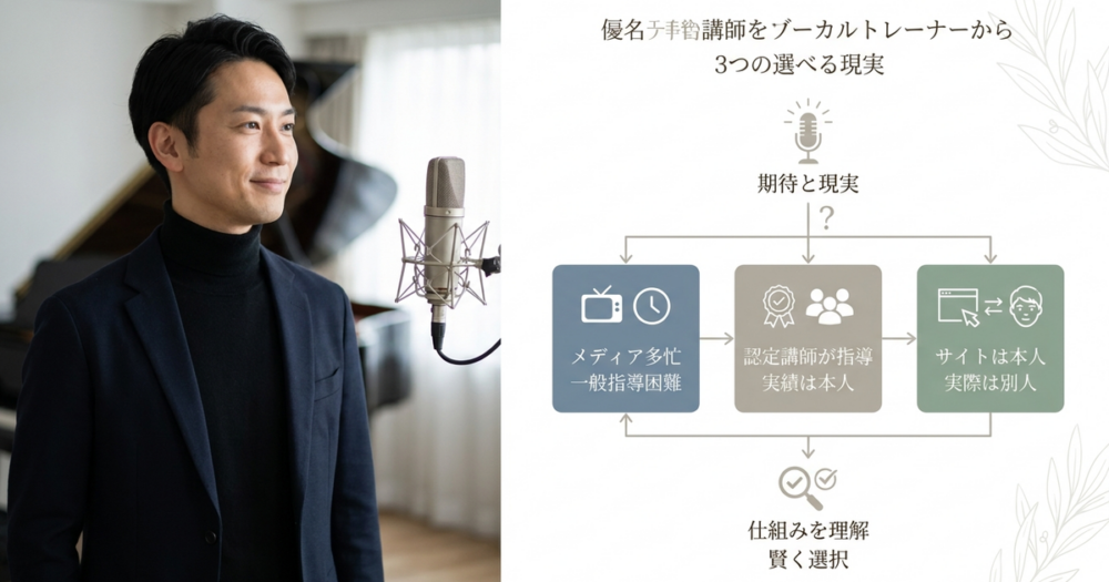 有名人のボイストレーナーを選ぶ前に確認しておくべき3つの現実