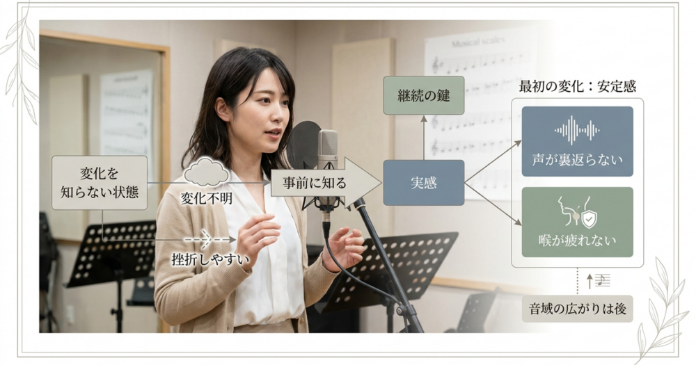 声は鍛える前に「どう変わるか」を知ることで定着率が変わってくる
