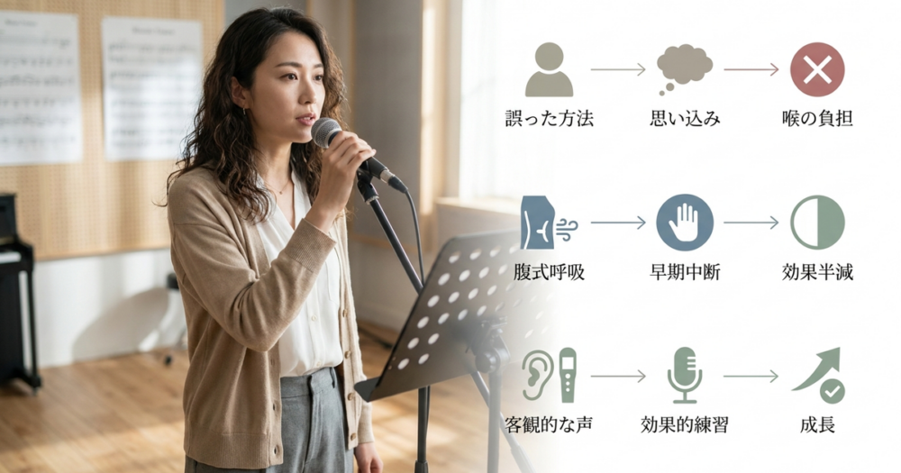 独学だと気づかない、効果を引き出せない練習の共通パターン
