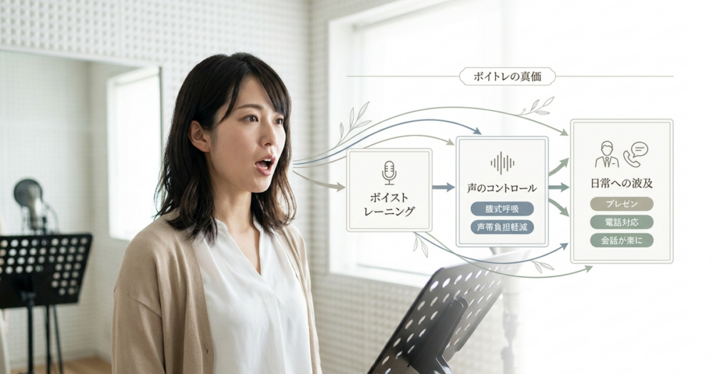 ボイストレーニングの効果を「歌唱力」だけで測っている人が見落とす、日常への波及