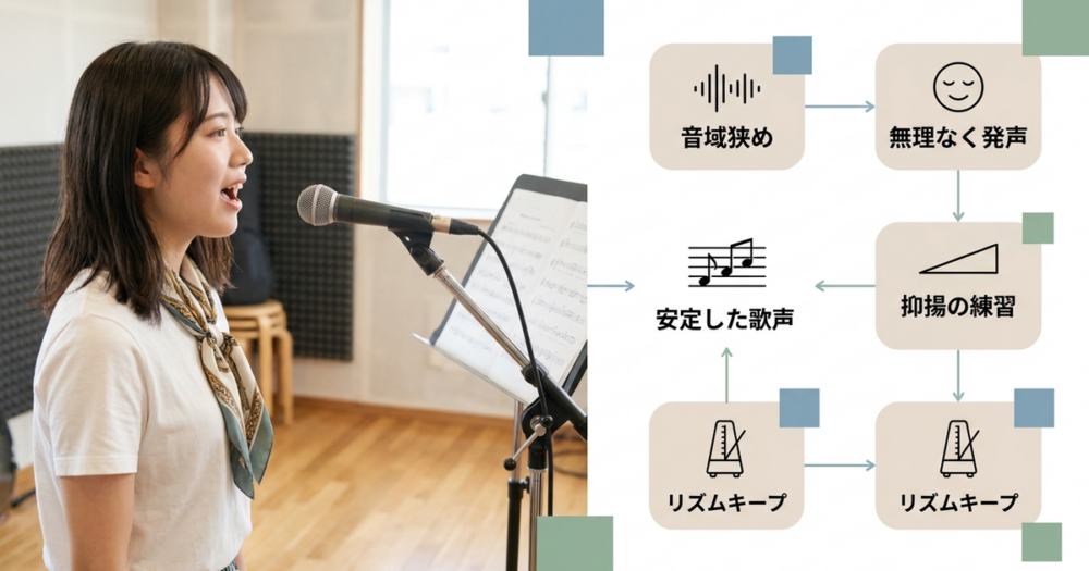 【初級編】ボイトレのおすすめ曲で音程とリズムを安定させる