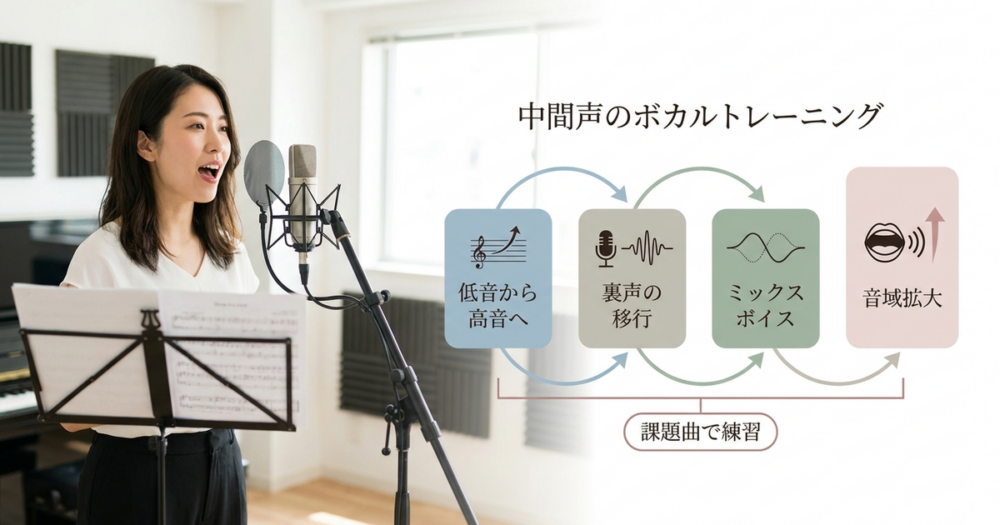 【中級編】ボイトレのおすすめ曲で音域を広げていく