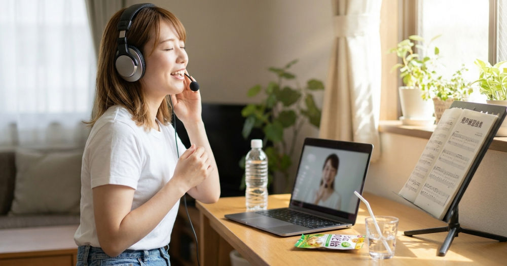 ボイトレ オンライン おすすめ 教室の解説イメージ