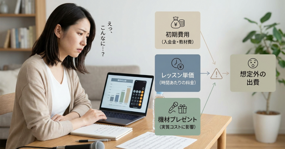 安いオンラインボイトレを選ぶ前に、料金以外で確認すべき3つの落とし穴