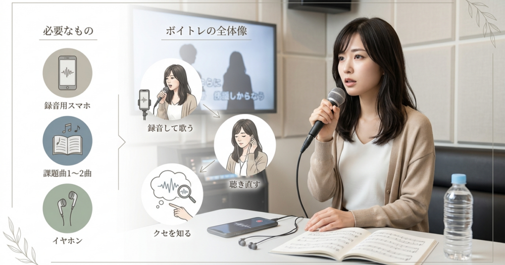 カラオケでボイトレするやり方の全体像と必要なもの