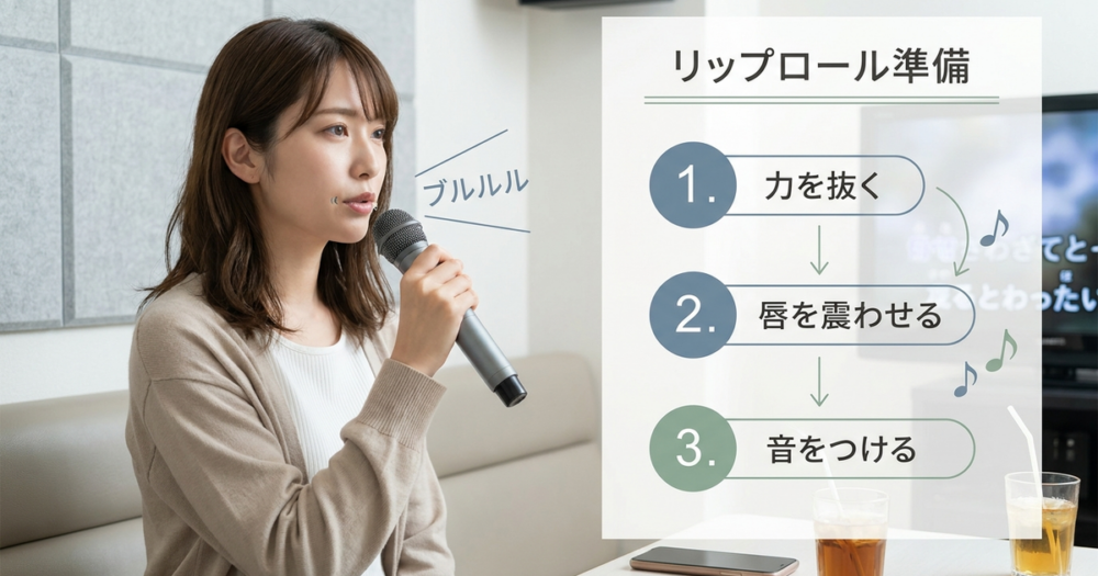 カラオケでボイトレするやり方【ステップ1】声を出す前の準備トレーニング