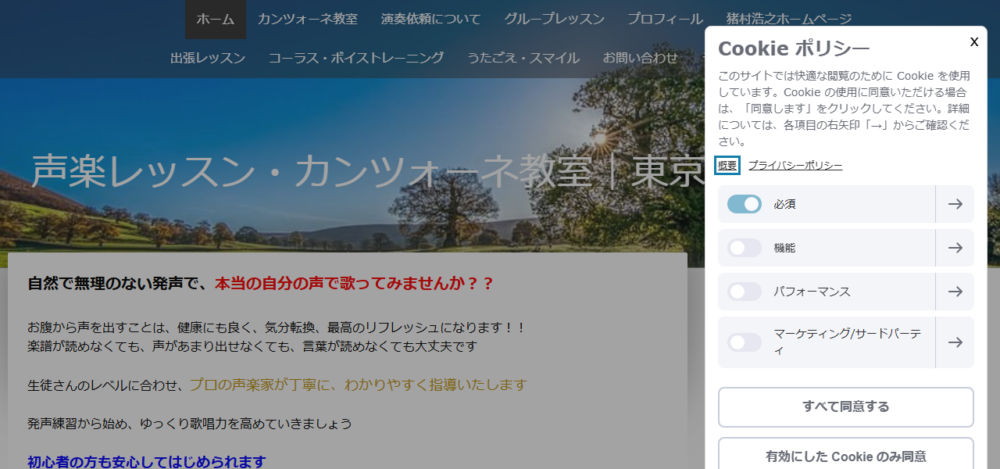声楽・カンツォーネ教室｜東京の公式サイト