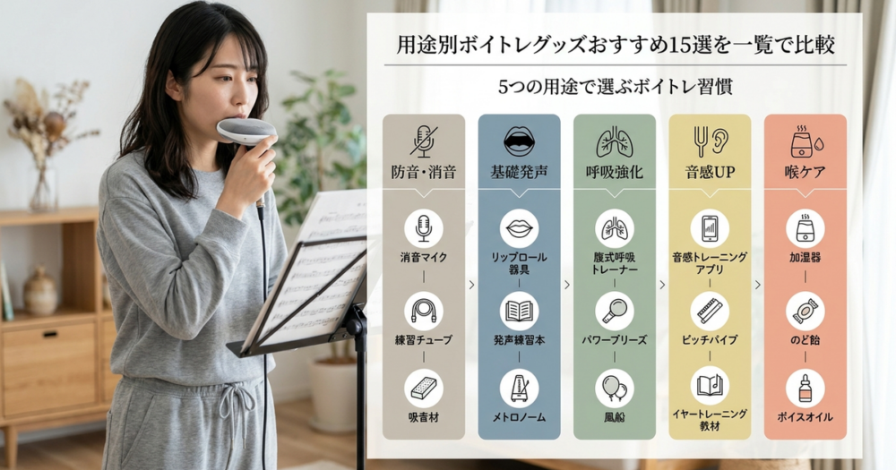 用途別ボイトレグッズおすすめ15選を一覧で比較