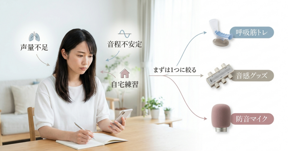 あなたの課題に合うボイトレグッズの選び方