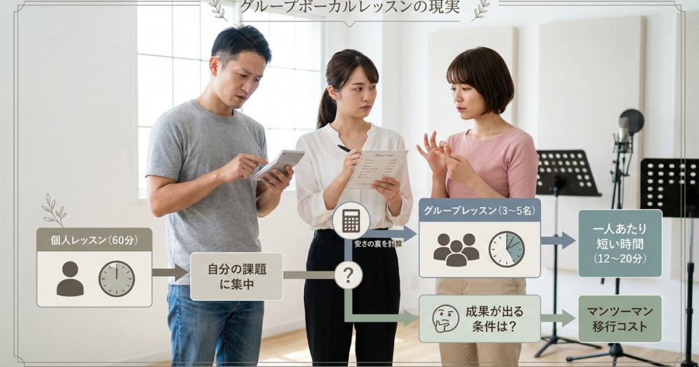 ボイトレのグループレッスンおすすめ教室を本気で選ぶ前に知っておくべき現実