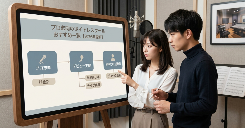 プロ志向のボイトレスクールおすすめ一覧【2026年最新】