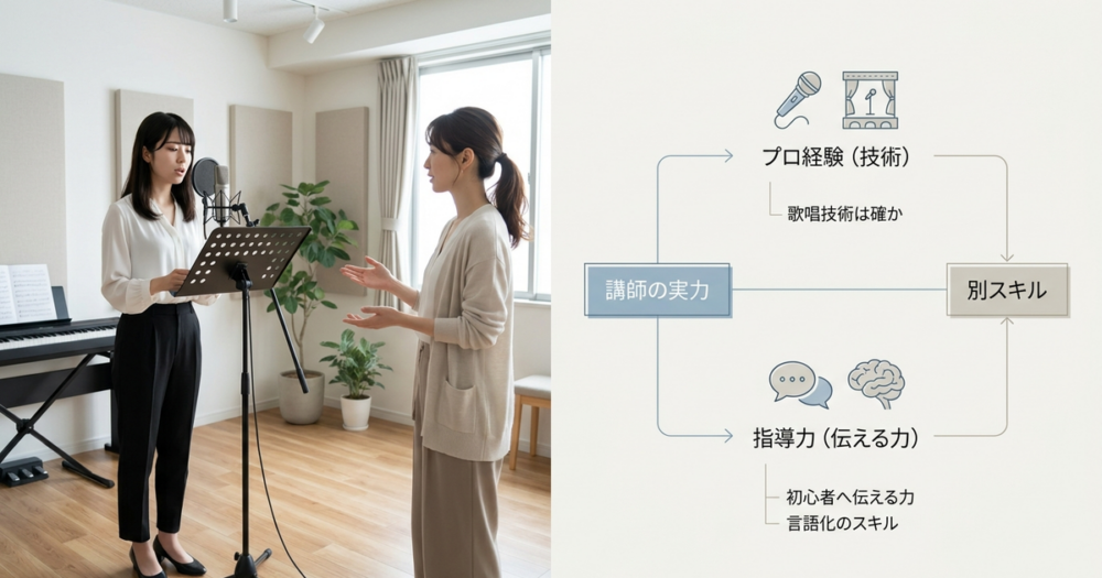 ボイトレのマンツーマンレッスンで確認すべき「講師の実力」の見極め方
