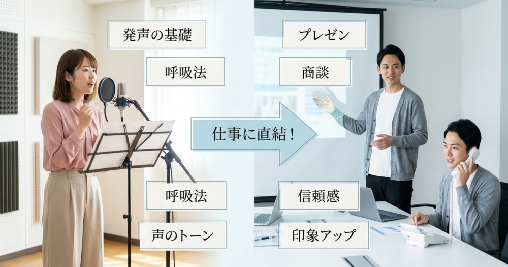 ボイトレのメリットが仕事に直結する理由を、多くの人が見落としている