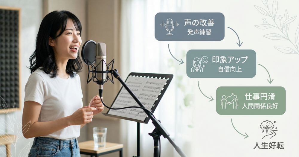 一般人がボイトレをすると、声が変わって人生が動き出す理由
