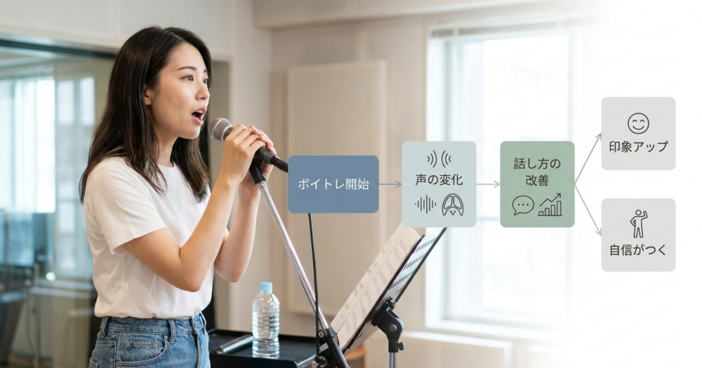 一般人がボイトレを始めると話し方が変わる仕組み