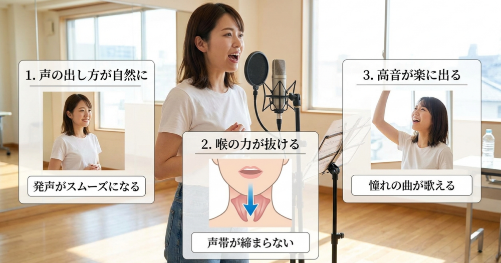 一般人がボイトレで歌を変えるときに起こる3つの変化