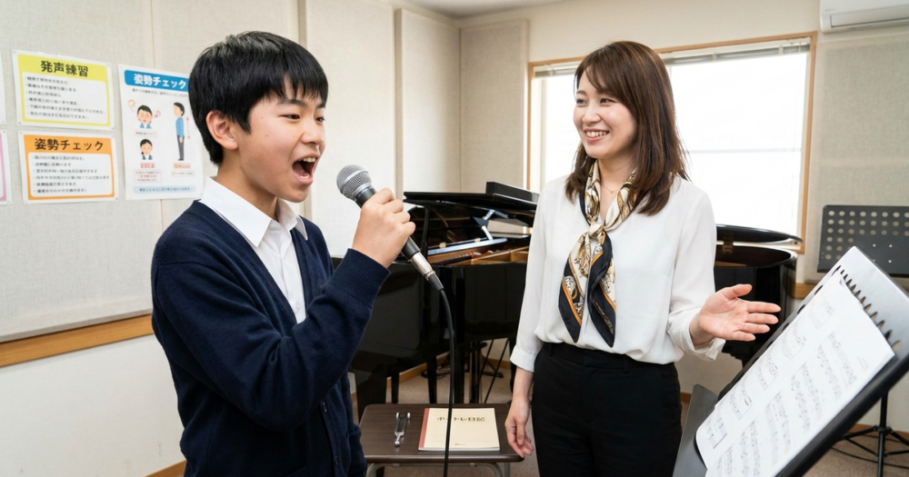 ボイトレ 中学生 おすすめ 教室の解説イメージ