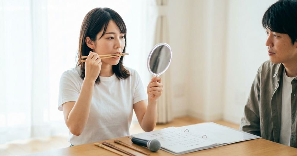 ボイトレ 割り箸 効果 やり方の解説イメージ