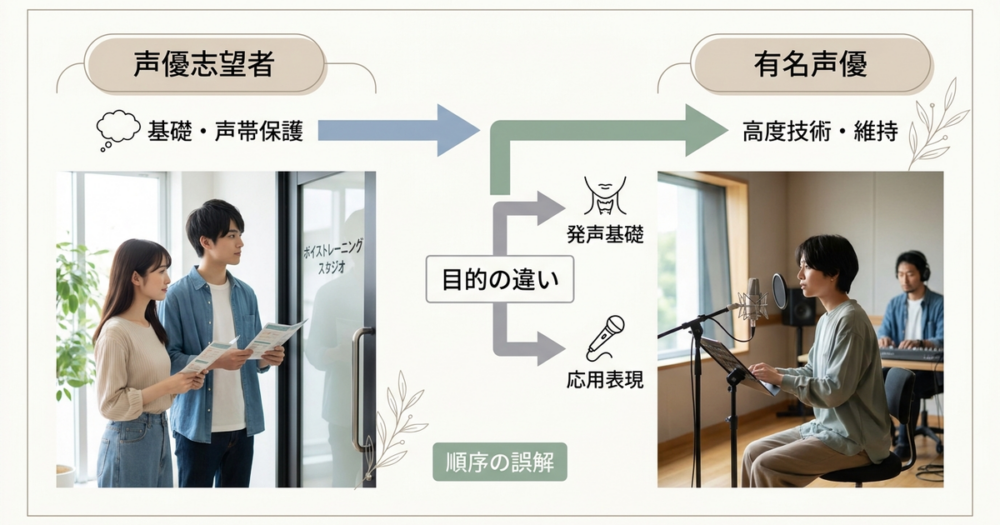 有名声優が通うボイトレを知っても、多くの人が結果を出せない理由