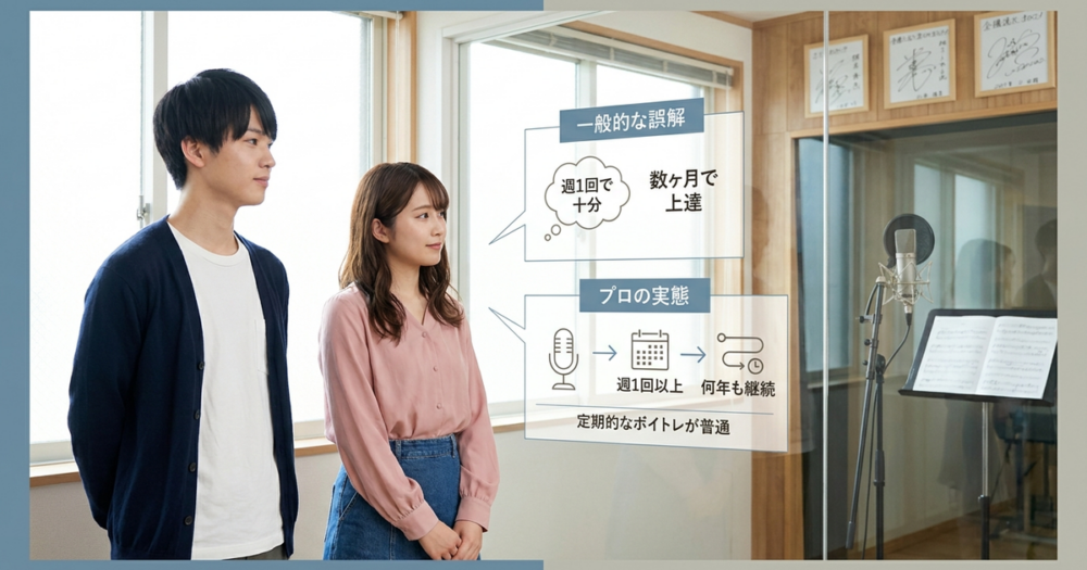 有名声優が通うボイトレは「週何回」で、どれくらいの期間続けているのか