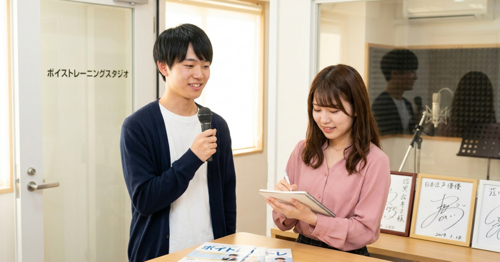ボイトレ 有名　声優の解説イメージ
