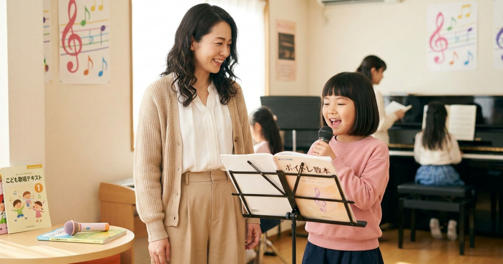 ボイトレ 子供 小学生は何歳からの解説イメージ