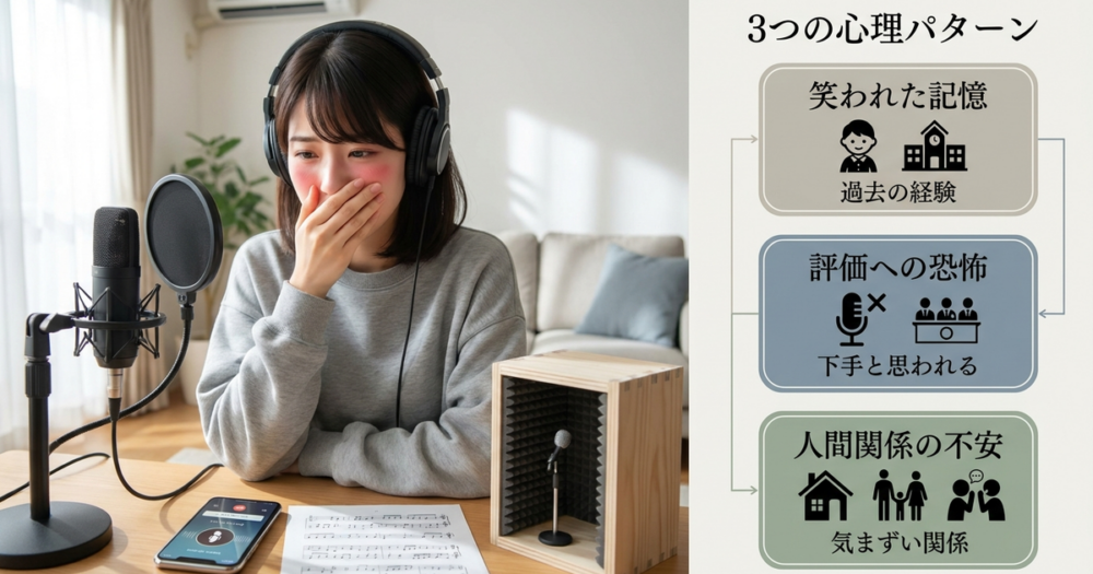 家でボイトレする恥ずかしさを生む3つの心理パターン
