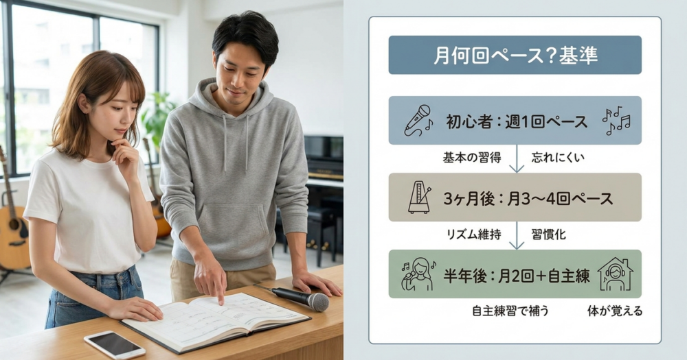月何回ペースが自分に合っているかを見極める基準