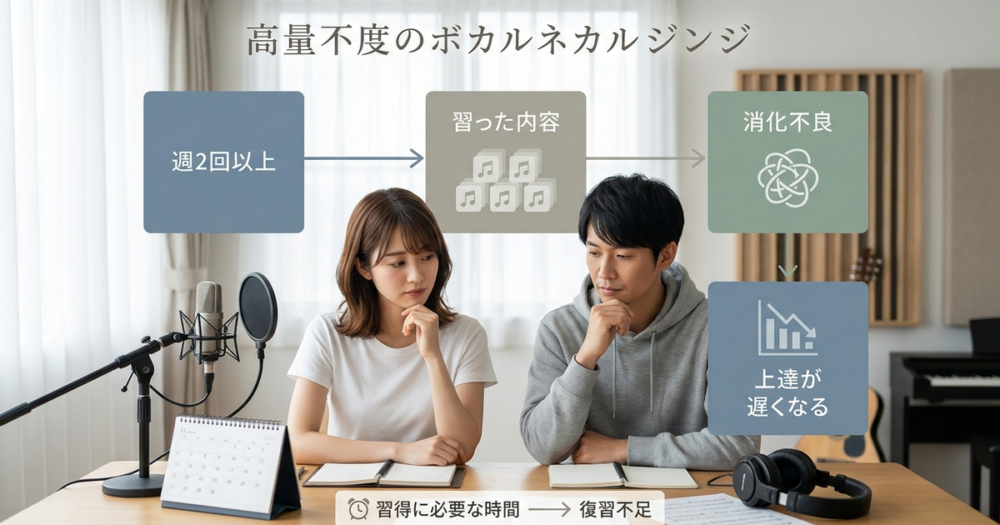ボイトレに通いすぎると上達が遅くなる矛盾