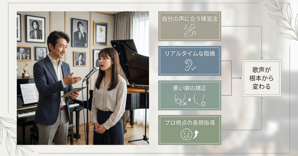 有名な先生からのボイトレで、歌声が根本から変わる4つの理由