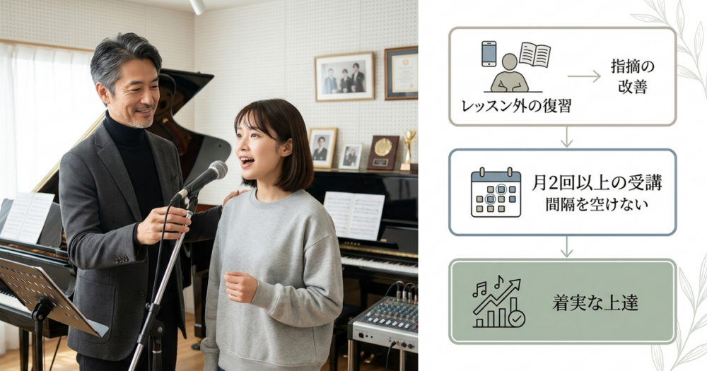 ボイトレで有名な先生から学んで、成果が出る人の共通点