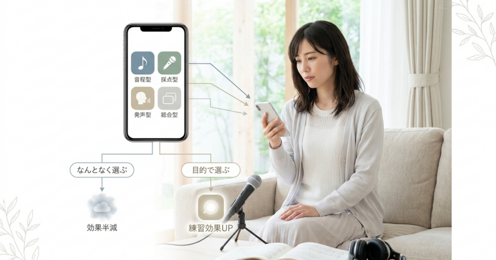 無料ボイトレアプリの選び方を知らないと、練習効果が半減している
