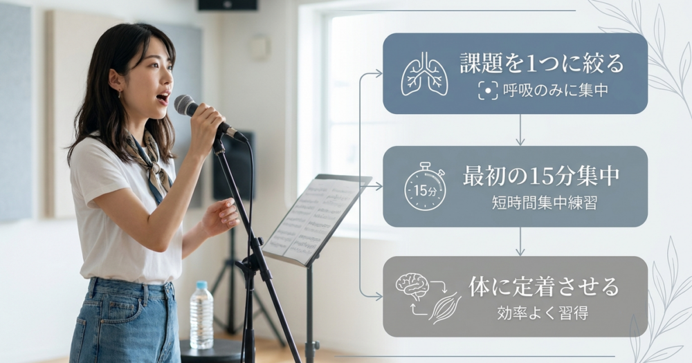 ボイトレで歌が上手くなるために今日から変えるべき練習の設計
