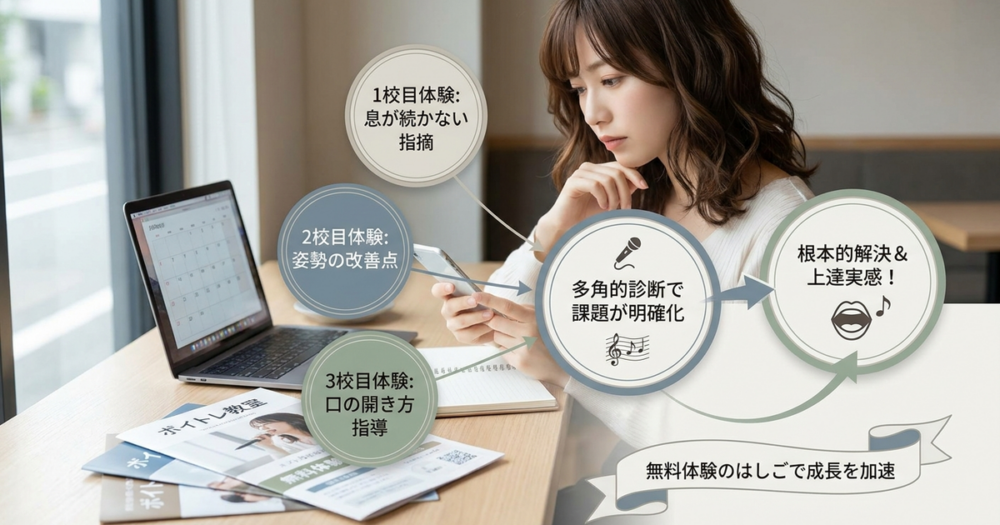 無料体験をはしごして上達できる理由とは