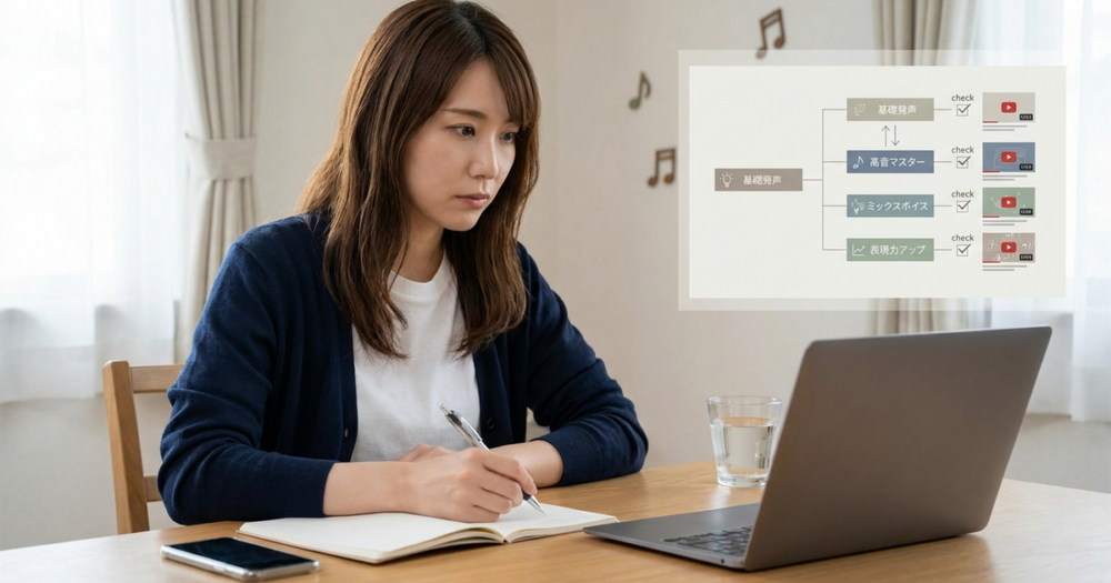 【比較表あり】ボイトレ独学向けYouTubeチャンネル一覧を目的別に整理しておく
