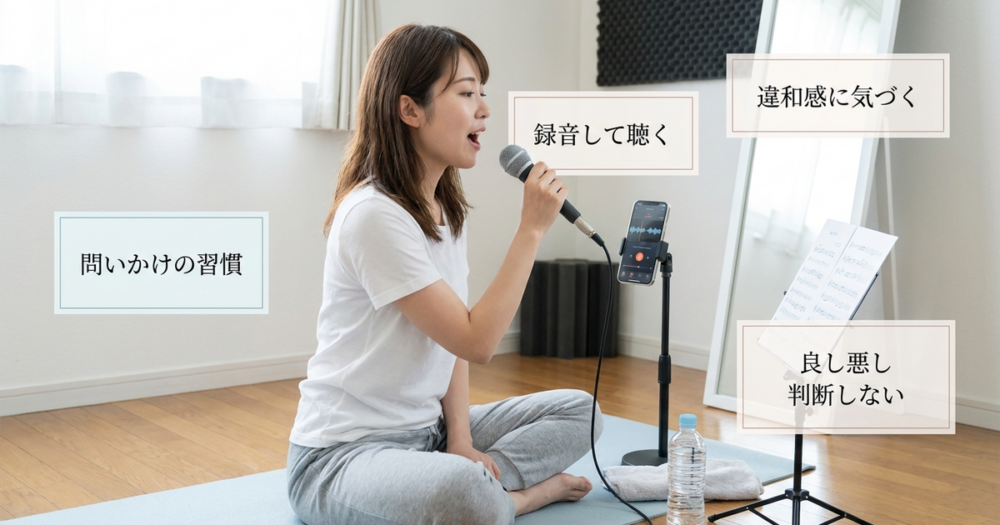 自宅で独学ボイトレを始める前に整えておくべきは「問いかけの習慣」
