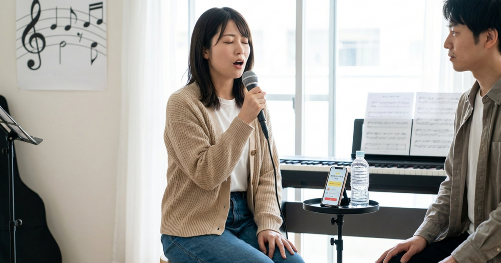 ボイトレ 練習メニューの解説イメージ