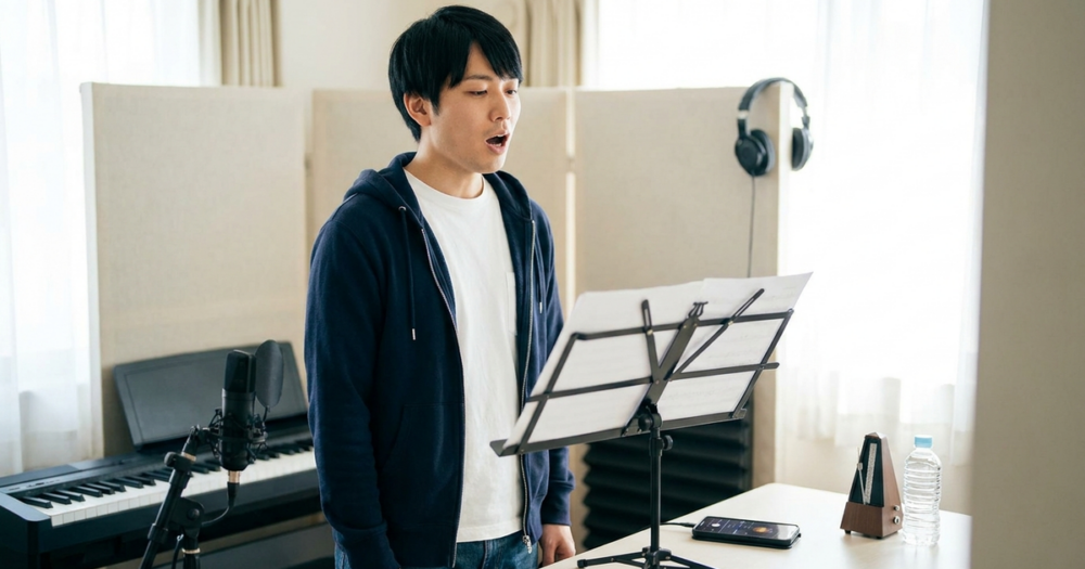 ボイトレ 練習曲 おすすめ 男の解説イメージ