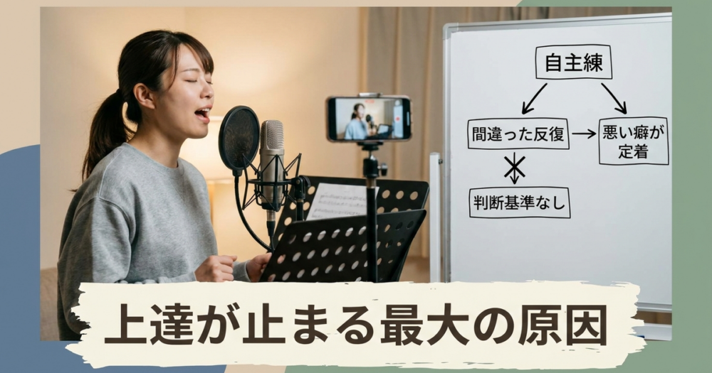 ボイトレの自主練で上達が止まる最大の原因に気づく