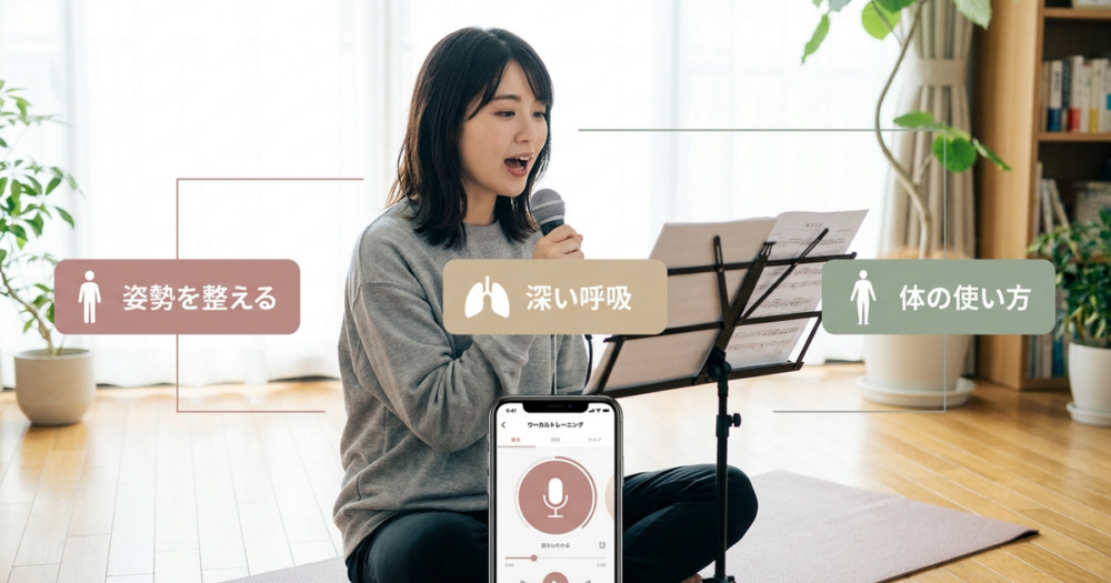 自宅ボイトレが伸び悩む人が見落としている「発声前に整えるべき3つの土台」