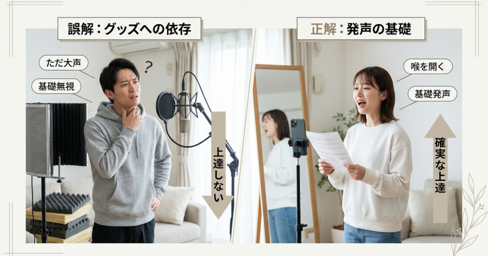 自宅ボイトレ練習グッズ・器具を揃える前に知っておくべき誤解