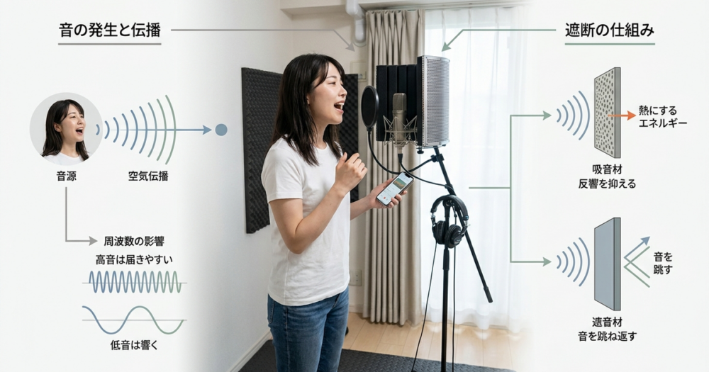 防音グッズを選ぶ前に知っておくべき、音の伝わり方と遮断の仕組み
