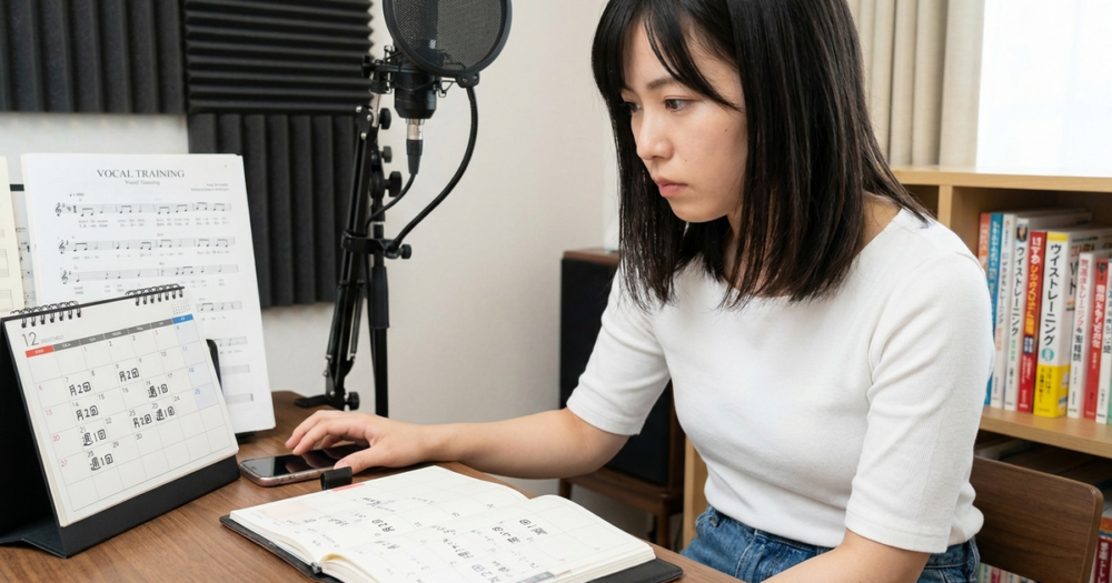 ボイトレ 頻度 月何回がおすすめかの解説イメージ