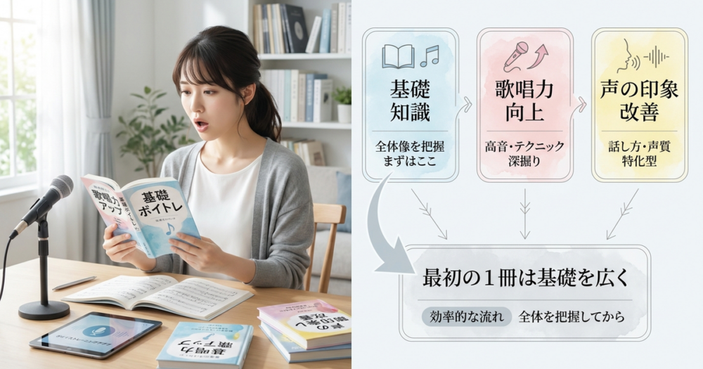 ボイトレ独学で書籍教材を使うときに知っておくべきこと