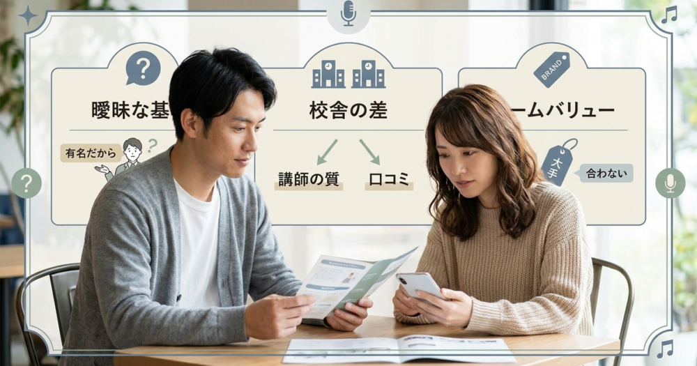ボーカルスクール選びで後悔する人が見落としている3つの落とし穴