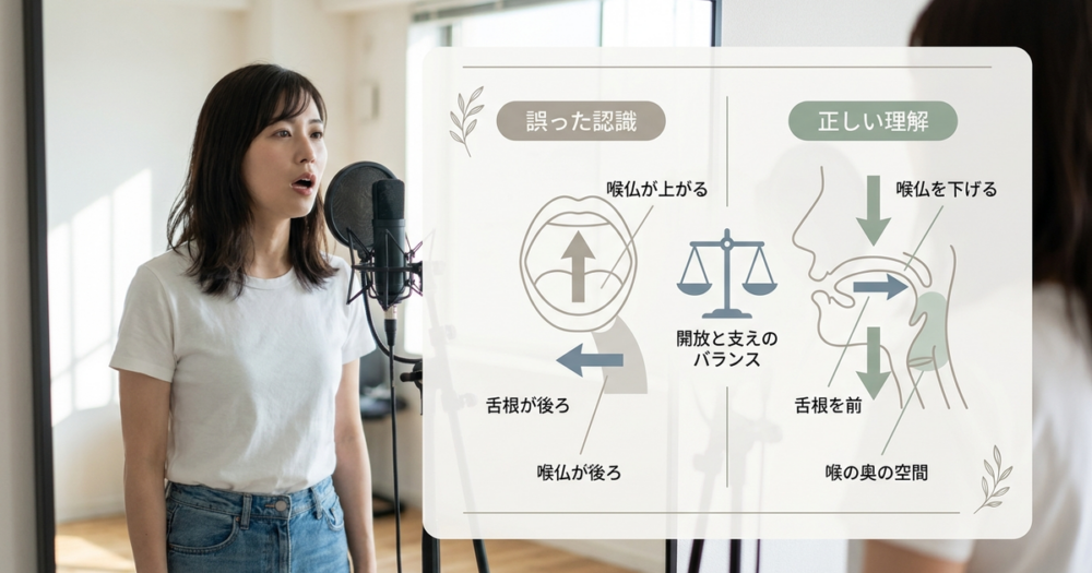 喉を開く練習を始める前に、押さえておくべき身体の前提条件