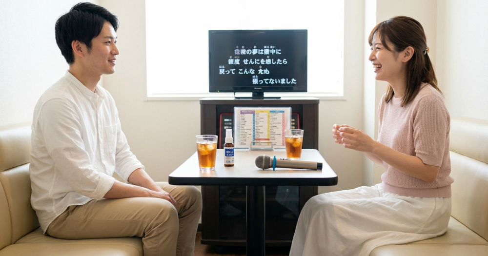 喉に優しい曲の選び方と歌いやすい曲の特徴の解説イメージ