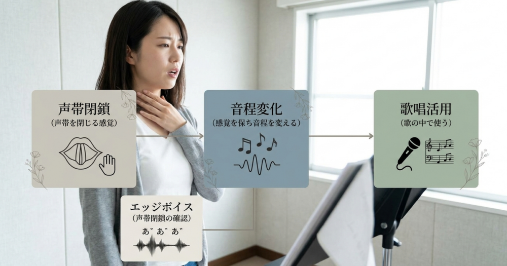 地声を鍛える練習法を、段階別に整理しておく