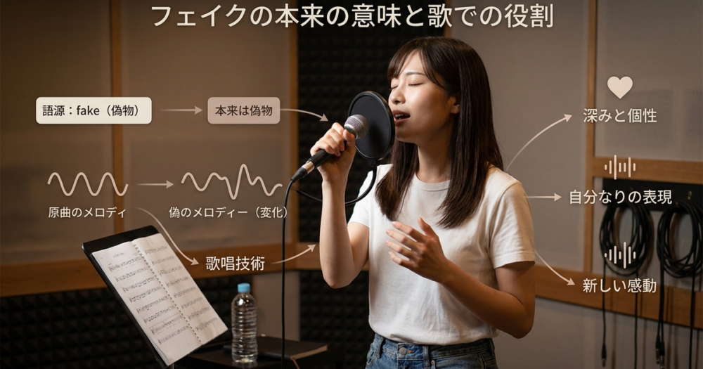 フェイクの本来の意味と歌での役割